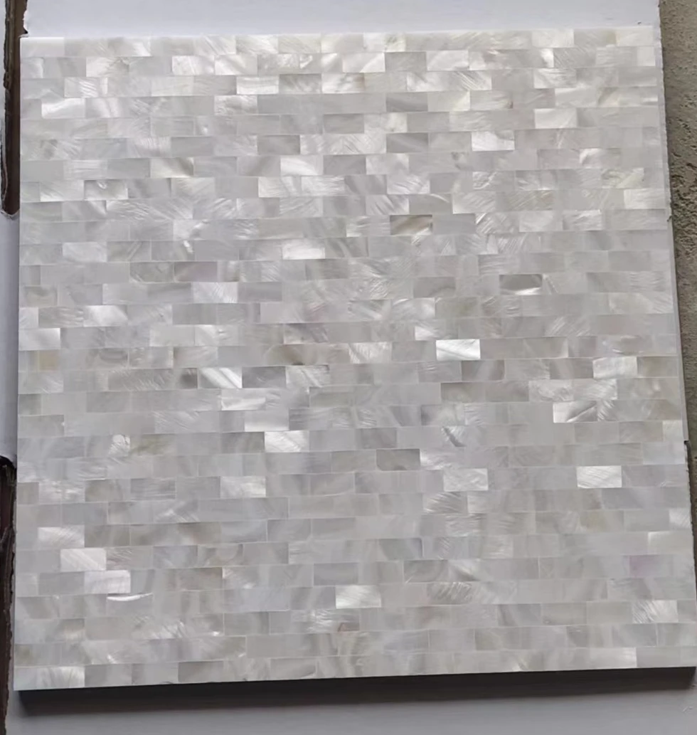 Белая перламутровая плитка Backsplash Sea Shell декоративная мозаичная