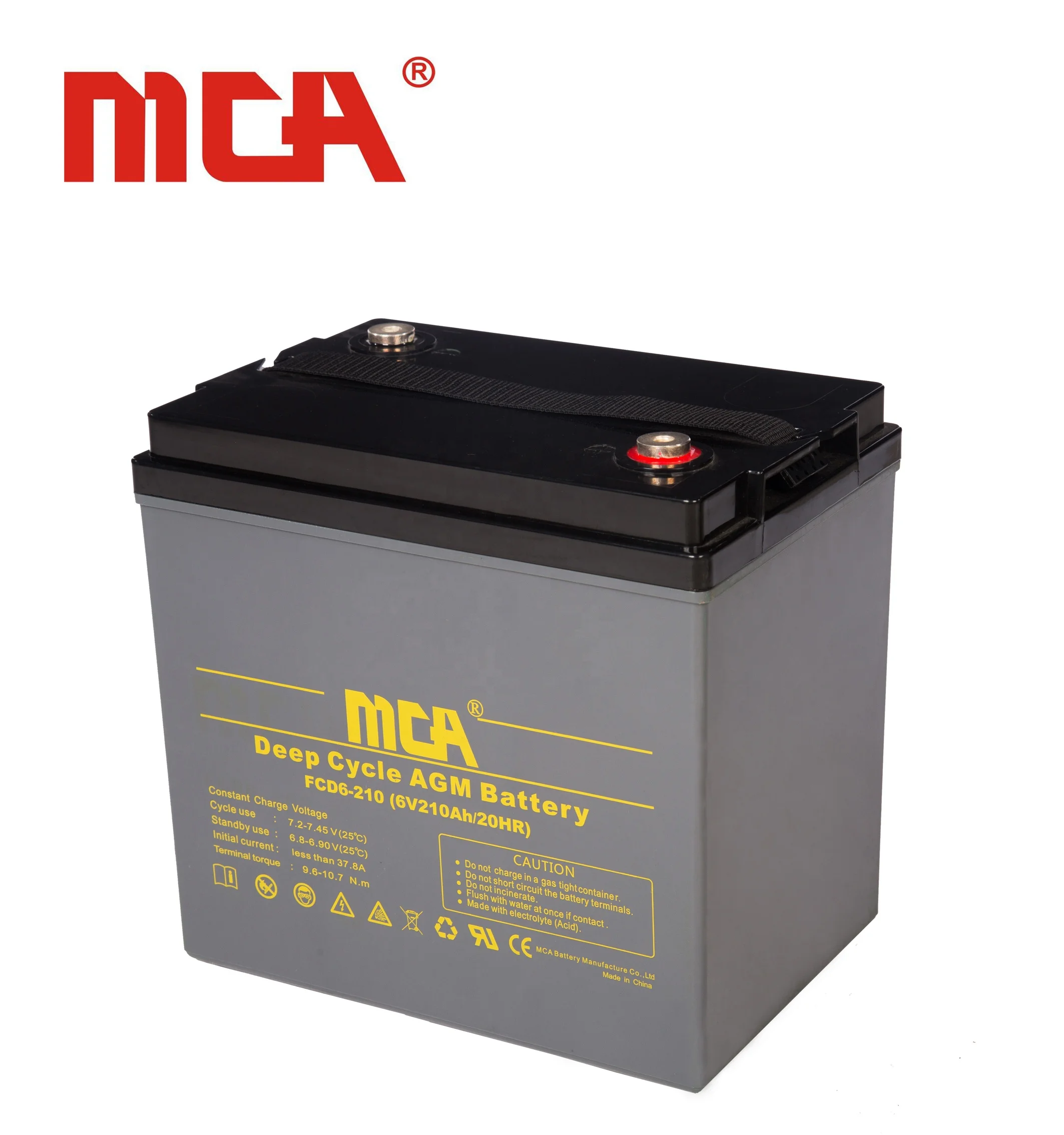 Golden supplier deep cycle 6v 226ah marine golf cart battery