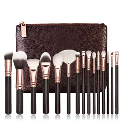 High Quality wholesale Professional custom synthetic hair private label cosmetic makeup brushes set case