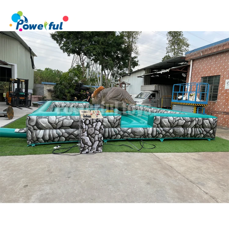 6M Commercial Kids Adult Inflatable Mechanical Dinosaur Rodeo machine Games Rodeo Ride Bull