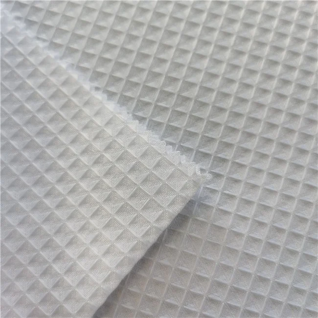 
100% Polyester Water-resistant Diamond checks Shower Curtain Fabric 