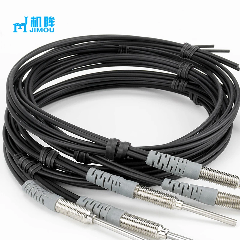JIMOU Industrial Fiber Manufacturer Diffuse Small Laser Sensor Fiber Optical Amplifier Sensor