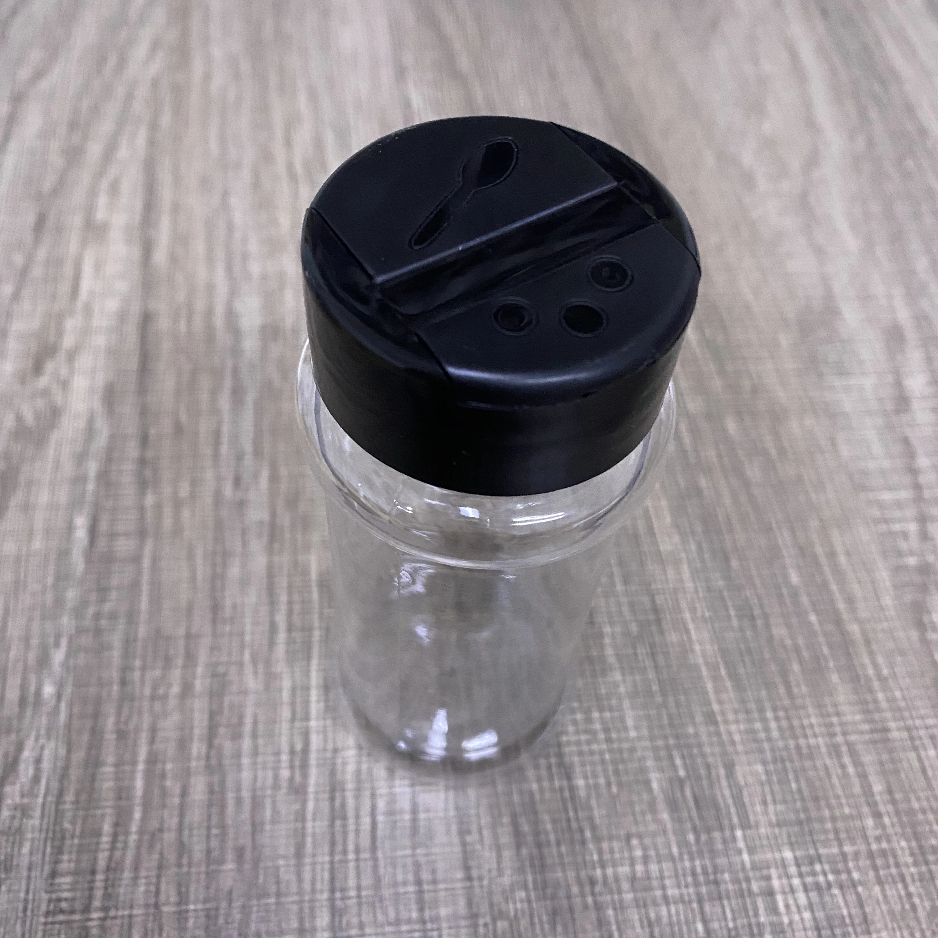 100ml Pet Transparent Pepper Salt Spice Bottle 2oz Empty Glitter Shakers With Flip Top