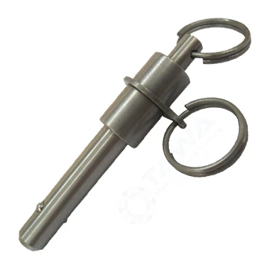 Customization Stainless Steel Double-acting Ring Handle Quick Release Pin Ball Lock Pin Safety Locating Pin
