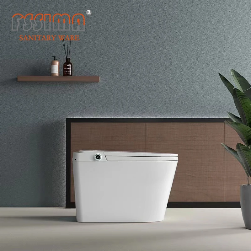 European style K5 Intelligent Remote Control Fully Automatic Smart Ceramic S Trap Price Toilet Sanitary Ware