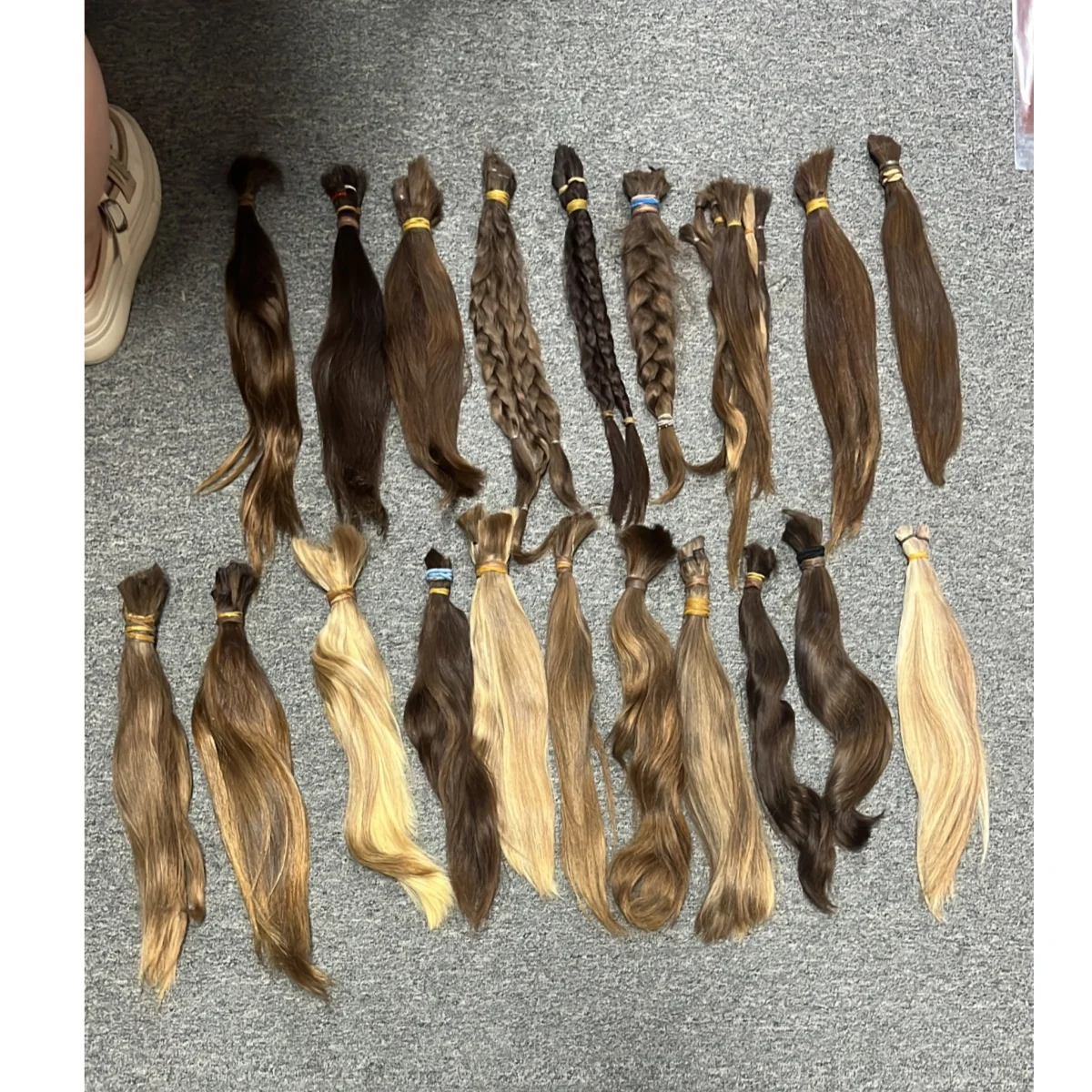 European  Hair Bulk  Natural Color For Choose