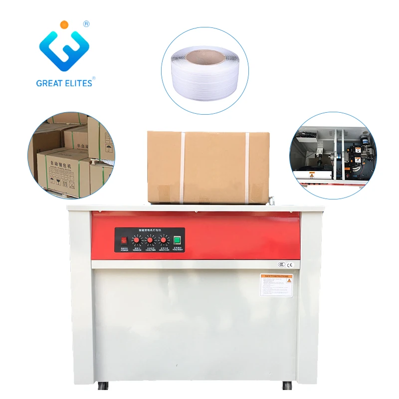 High Table Semi Automatic Strapping Machine Manual Bundle Packing PP Belt Strapping Machine For Carton Box