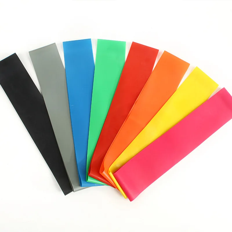 TPE Rubber Yoga Resistance Bands Elastic Stretch Loop for Leg Exercise Flexibility and Strength Training