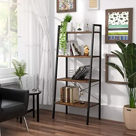 Amazon Hot Sell Vintage Metal Rustic Wooden Stable Storage Rack Shelf Display Shelves