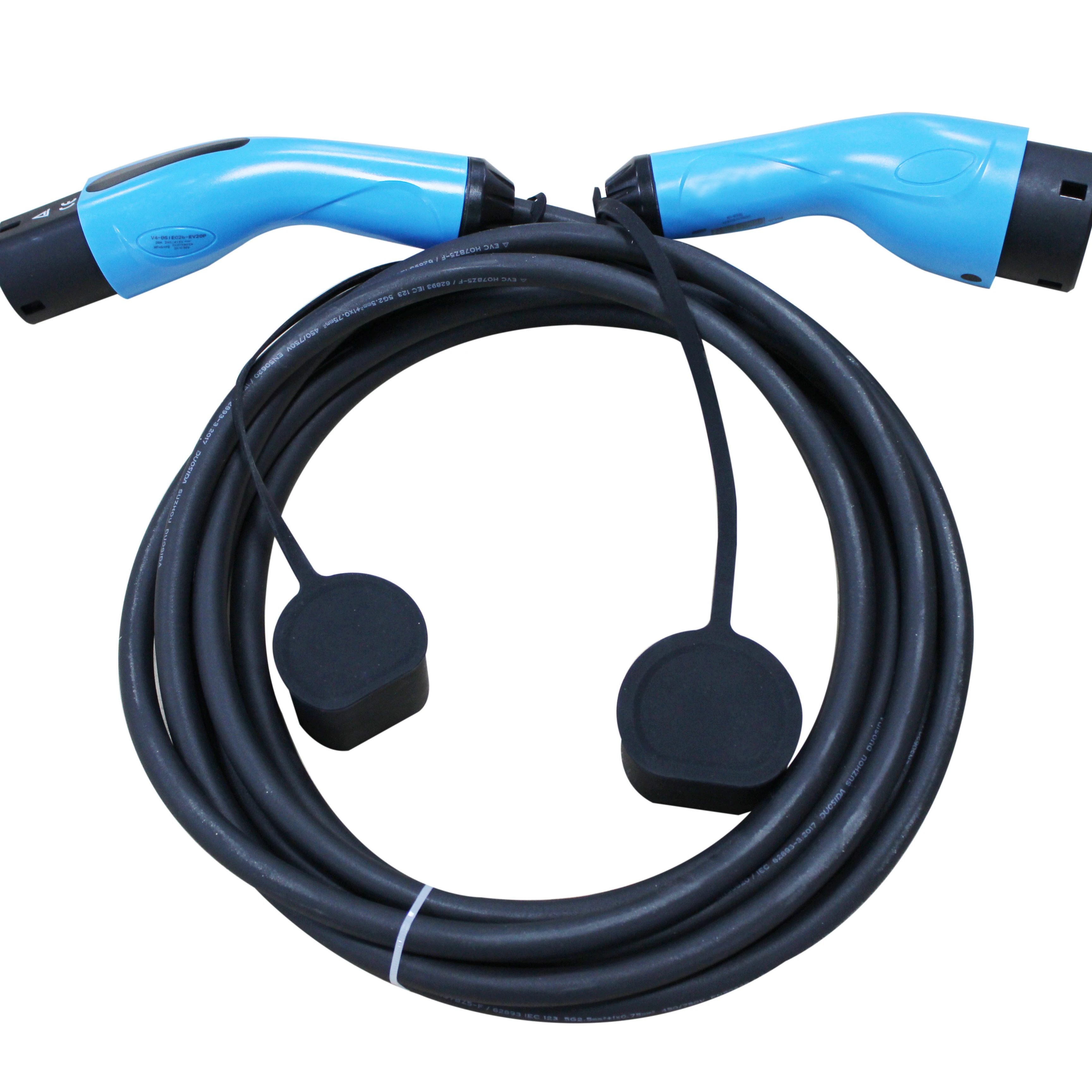 
 Зарядный кабель для режима 3, Тип 2, штекер-гнездо, 1 фаза, 32A  