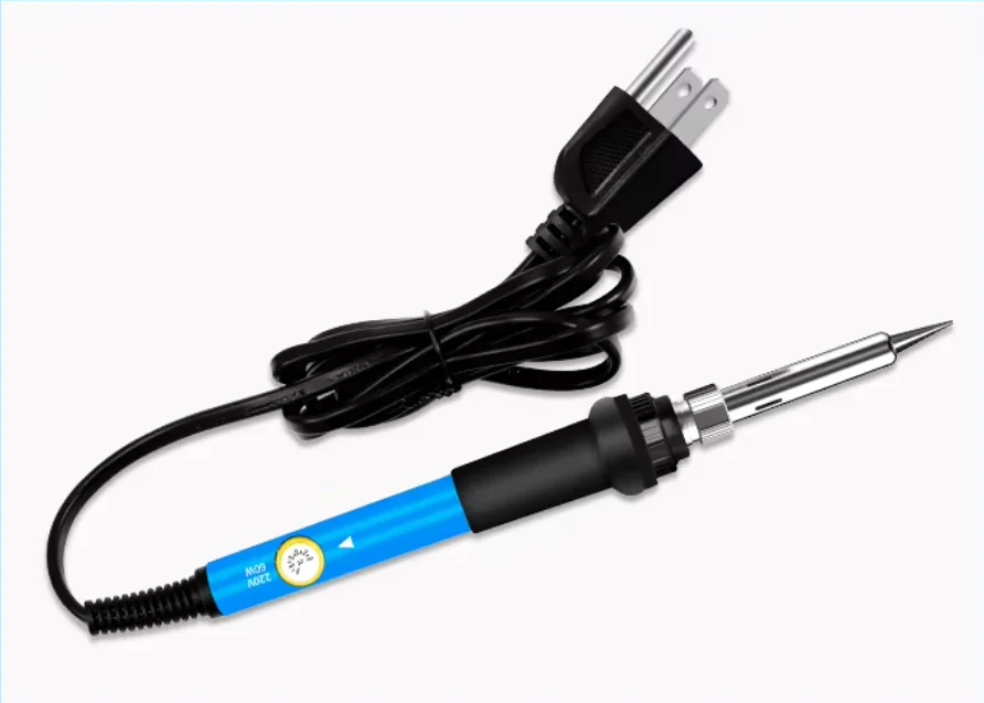 220V 110V 60W Electric Soldering Iron Adjustable Temperature Station with Heat Pen Tips for Repairing and Rework Welding