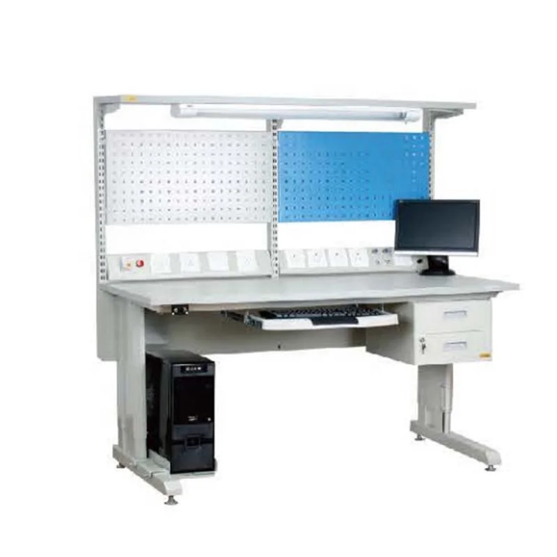 Leenol China Manufacture Production Line Workstation Lab Furniture Anti static ESD Workbenches For Electronics Workshop