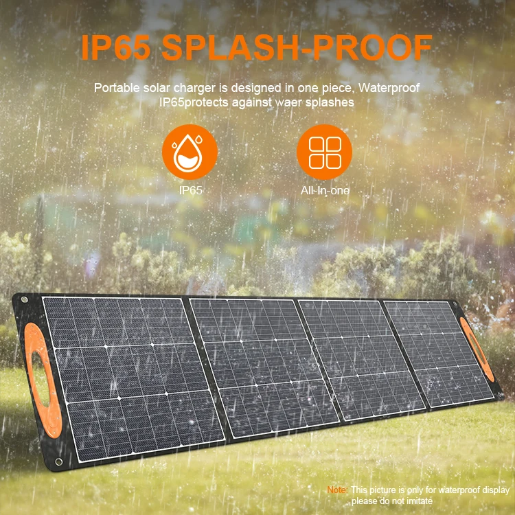 Fast delivery US warehouse 200w Folding Solar Photovoltaic Panel Portable Solar Panel Outdoor Foldable Panel for Power Station