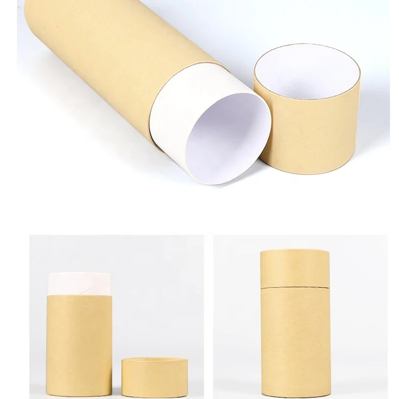 Biodegradable Packaging Kraft Paper Cardboard Tube For Lip Balm Decorative Cardboard Tube