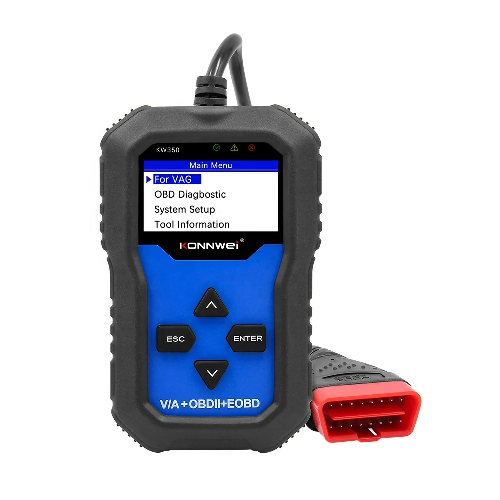 KONNWEI KW350 OBD2 Code Reader Car Diagnostic Scanner Works for VW for Audi for Skoda for Seat