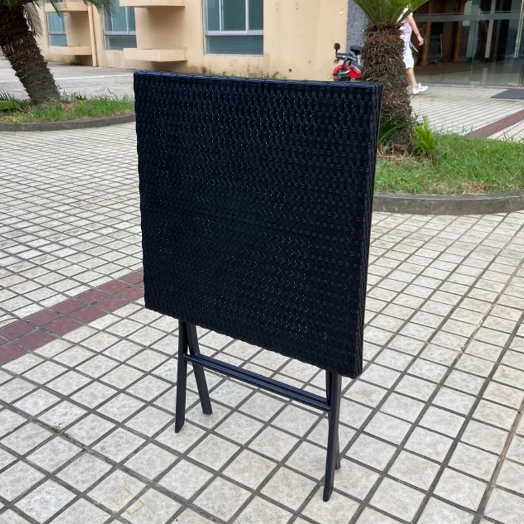 Patio Outdoor Modern Metal Plastic Portable Camping Foldable Bistro Table