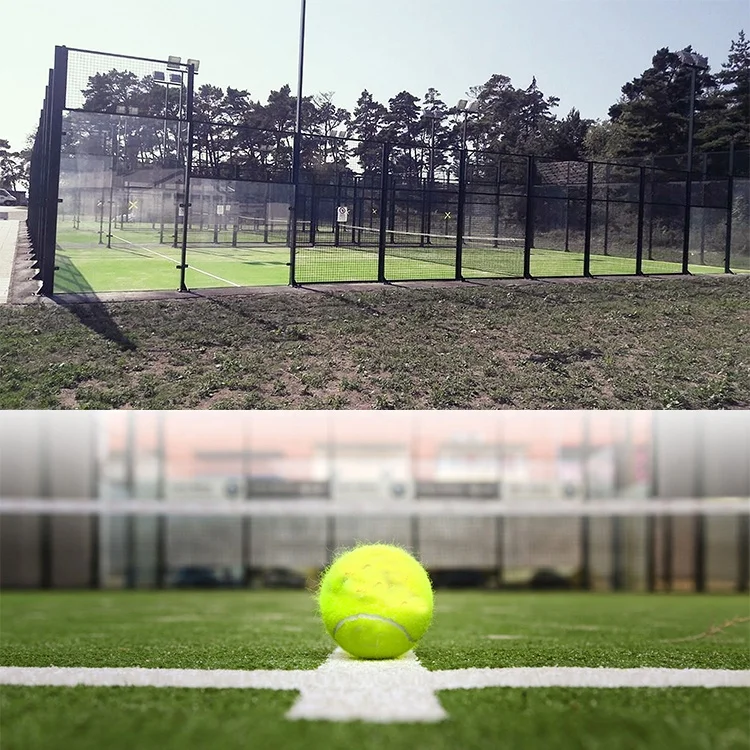 HZW Factory-Made Artificial Grass Paddle Tennis Court Lawn Panorama Court for Grass Padel Tennis