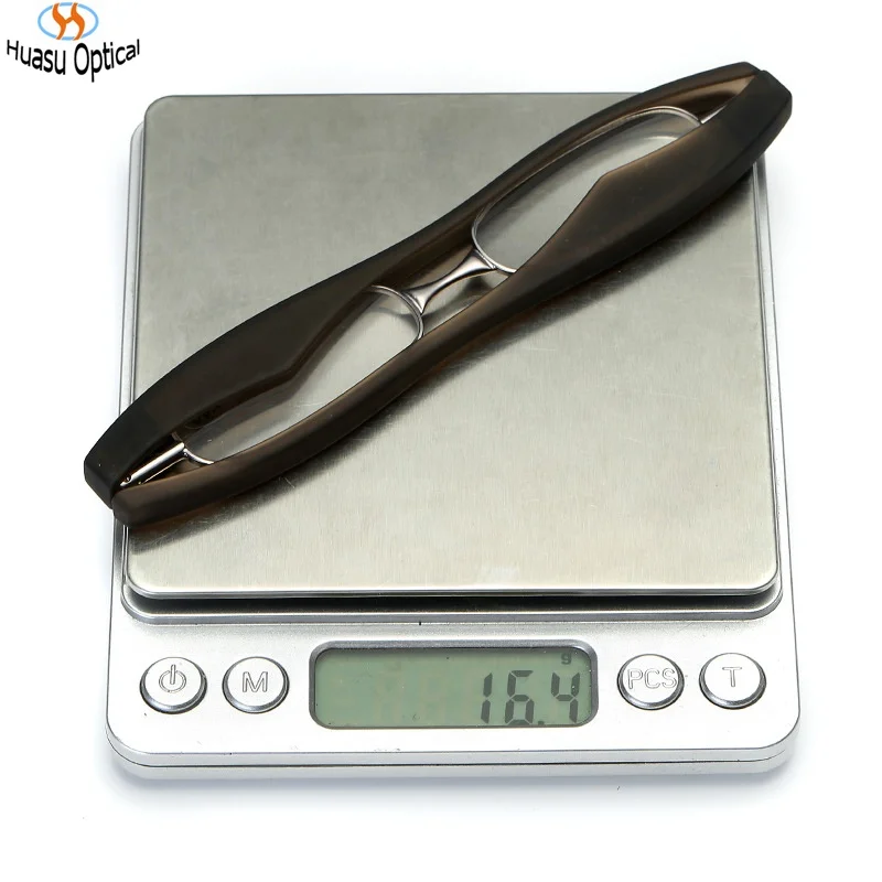 Light Convenient Plastic PC Reading Glasses Cheap Price Reader Eyeglasses 360 Rotating Foldaway Small Slim Glasses