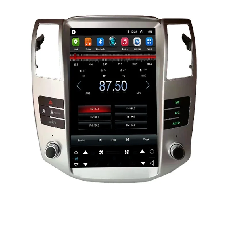 11.8' Android 11 Tesla Car Video For Lexus RX300 RX330 RX350 RX400H Stereo Radio GPS Navigation Support Carplay 360 View Camera