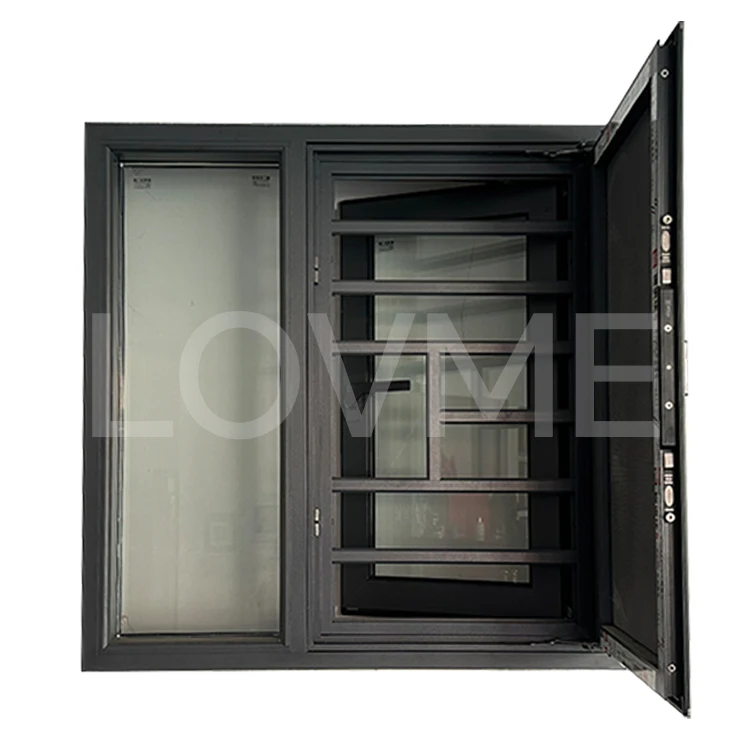 High Efficiency Windproof Aluminum Windows Wholesale Safe Durable Modern Double Glass Aluminum Frame Casement Windows