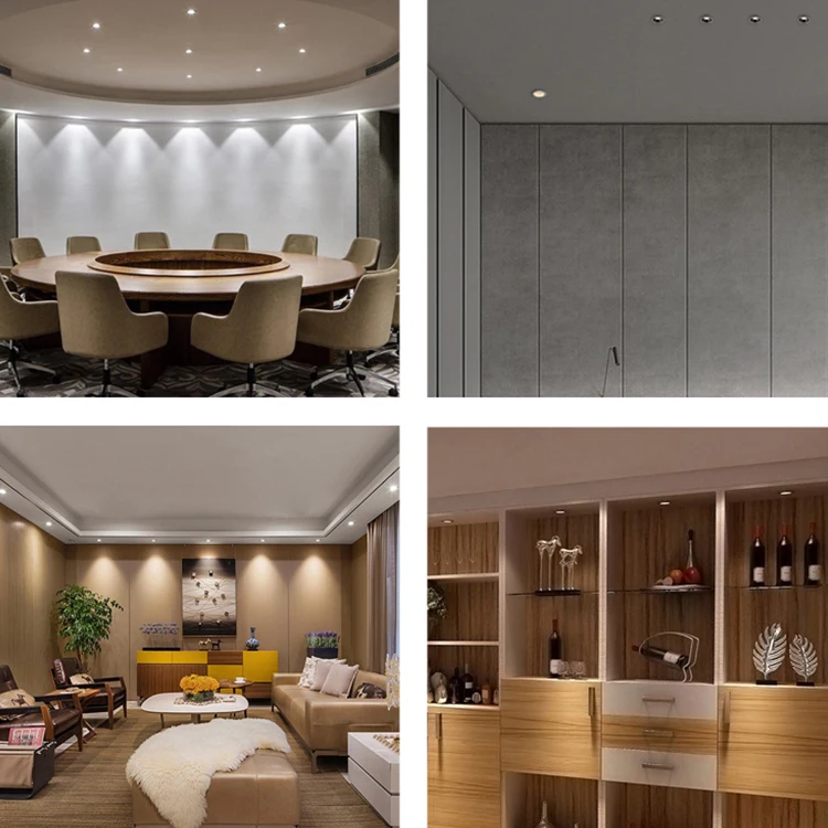 ALLWAY New Design Slim 25mm Dimmable Round Recessed Downlight Cob 5 9 12 15 W Led Down Lights