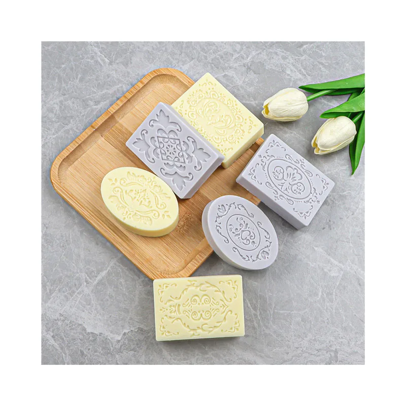 High Quality 6 Cavity Rectangle Oval Silicone Soap Mold Craft Decorating DIY Handmade Soap Mold Candy Mold For Bakeware Tool