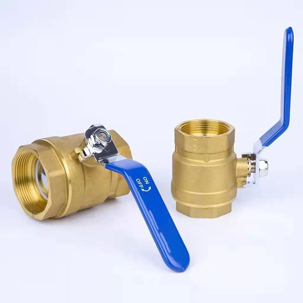 Brass Floating Ball Valve Threaded Ends Valve Parts Ball Valve
