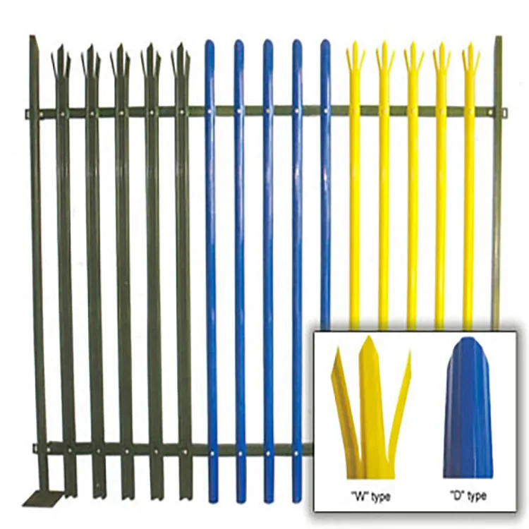 Anti Rust Coated Galvanized Wall Boundary Steel Grills Fence