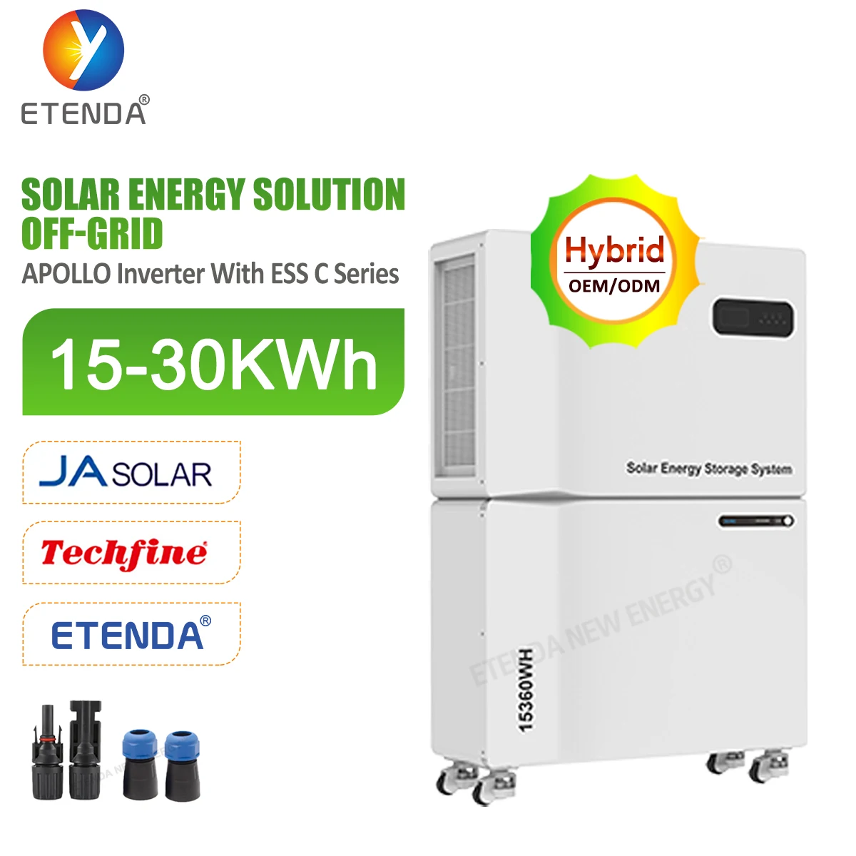 ETD Apollo C solar batteries complete solar system for houses WIFI function with 10 Years Quality Warranty all in one battery