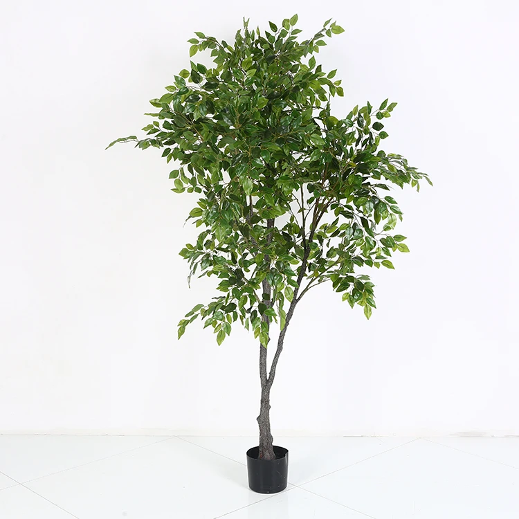 Home Decor Best 6Ft Faux Potted Green Lyrata Plants Artificial Ficus Tree Bonsai Fake Fiddle Leaf Fig Tree