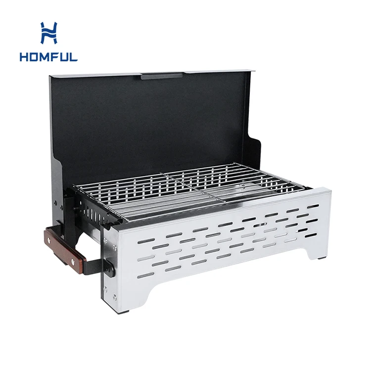 HOMFUL Custom Wholesale Outdoor Barbecue Grill Portable Lightweight Camping Charcoal Bbq Grills