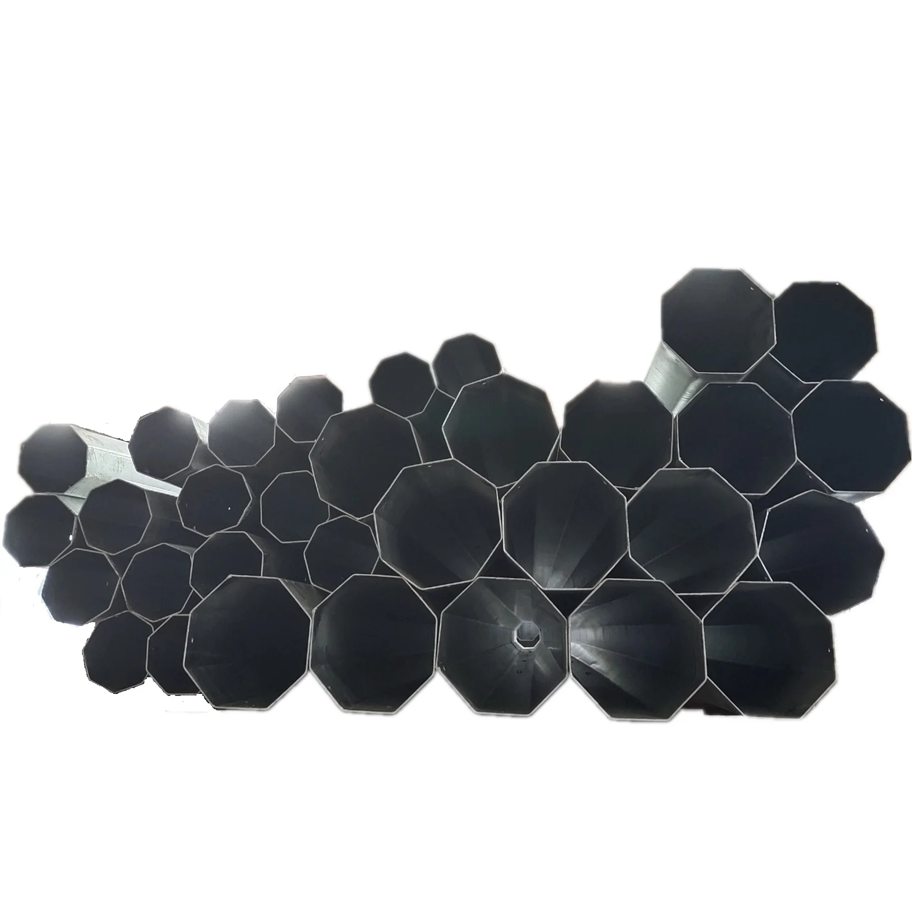 JHSP tapered octagonal galvanized metal tubular power utility steel electric pole price