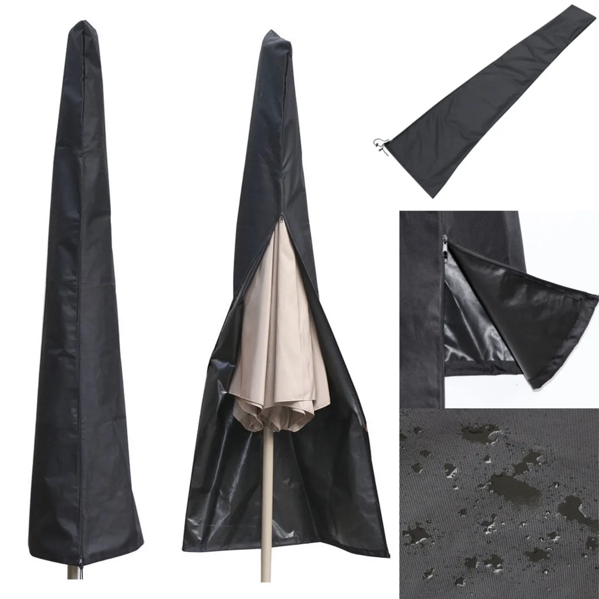  Amazon Hot Waterproof Patio Outdoor Umbrella Cover Parasol with Storage Bag fit All Size