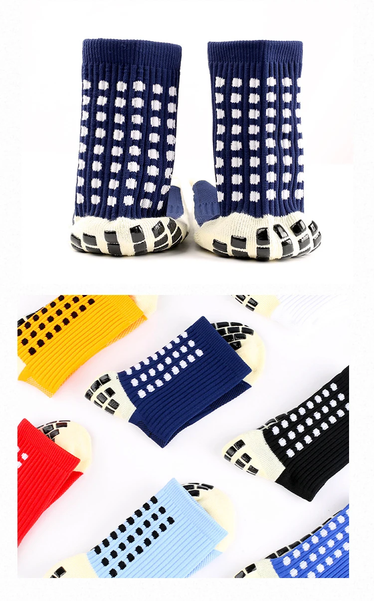 Anti slip sports football grip socks soccer grip socks for men