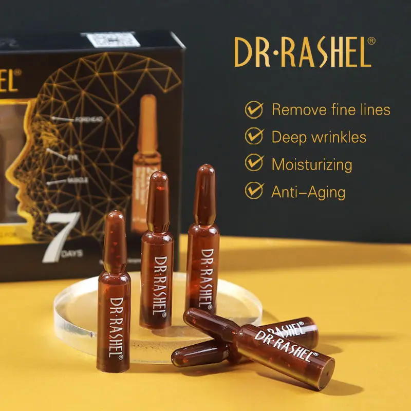 DR.RASHEL 24K Gold Anti-aging Ampoule Serum 2ml*7pcs