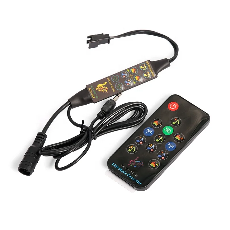 CSY007 Music Pixel Controller 2811/2812 DC5V-24V Bluetooth Music Controller with IR/RF Remote