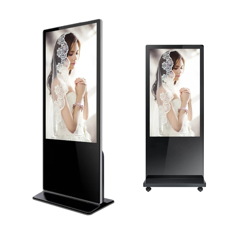 Floor Standing Totem HD Commercial display LCD Screen Advertising Player Kiosk 43 Inch Smart devise Digital Signage and Display