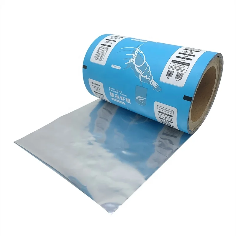 Edible Food Packaging Film Filling Pet Treat Food Bag Pouch Aluminum Foil Lined Sachet Packaging Film Plastic Roll Film