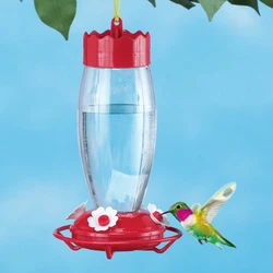 custom PP glass body pet accessories birds food and drinking feeder 12oz 350ml wild  humming birds water feeder