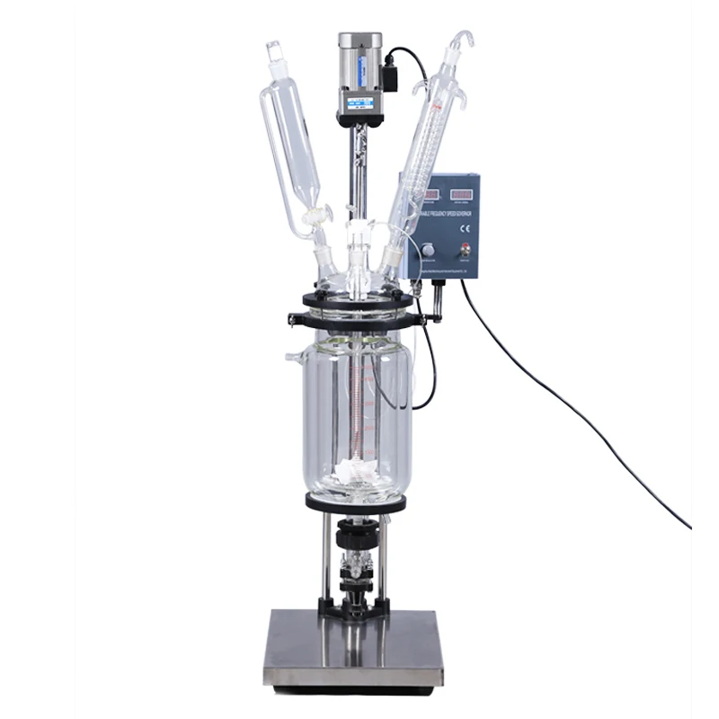 Высокое качество эффективная лаборатория пиролиза стекло реакции чайник