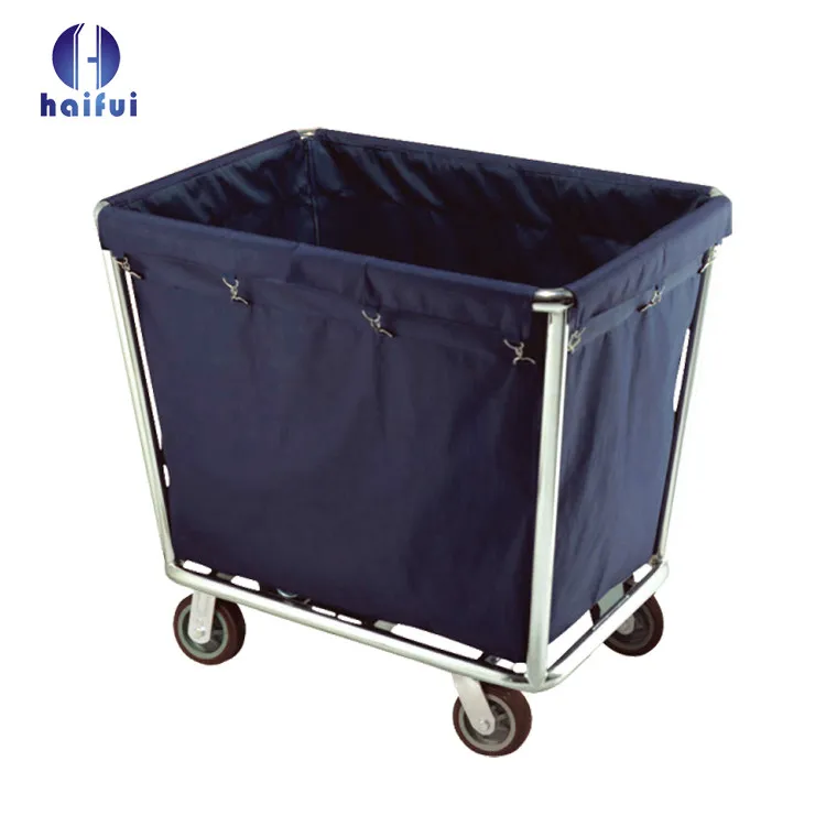 High quality hotel and restaurant use fiberglass laundry service linen trolley cleaning cart