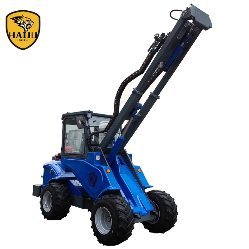 48HP Mini Telehandler Loader HJ1150 Farm Front End Loader For Agricultural Transportation