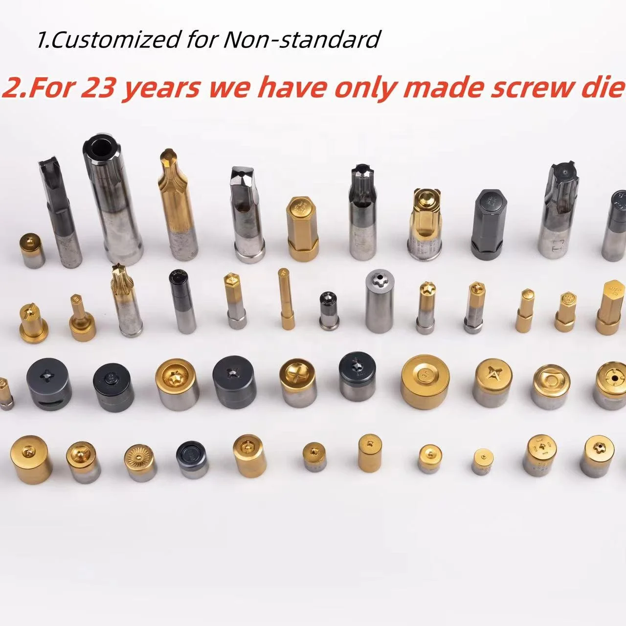 Carbide Punch Die Supplier Slot Heder Punch with Knurlings Screw Second Punch
