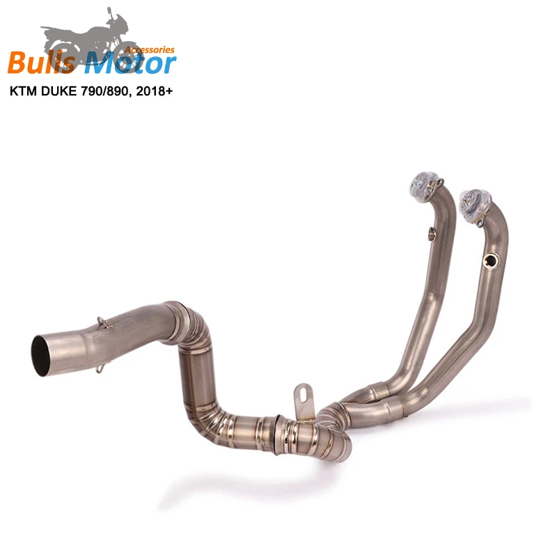 High Performance Titanium Exhaust For KTM Duke 790 890 Exhaust Headers Decat Pipe Muffler Slip On Middle Link Pipe Full Line