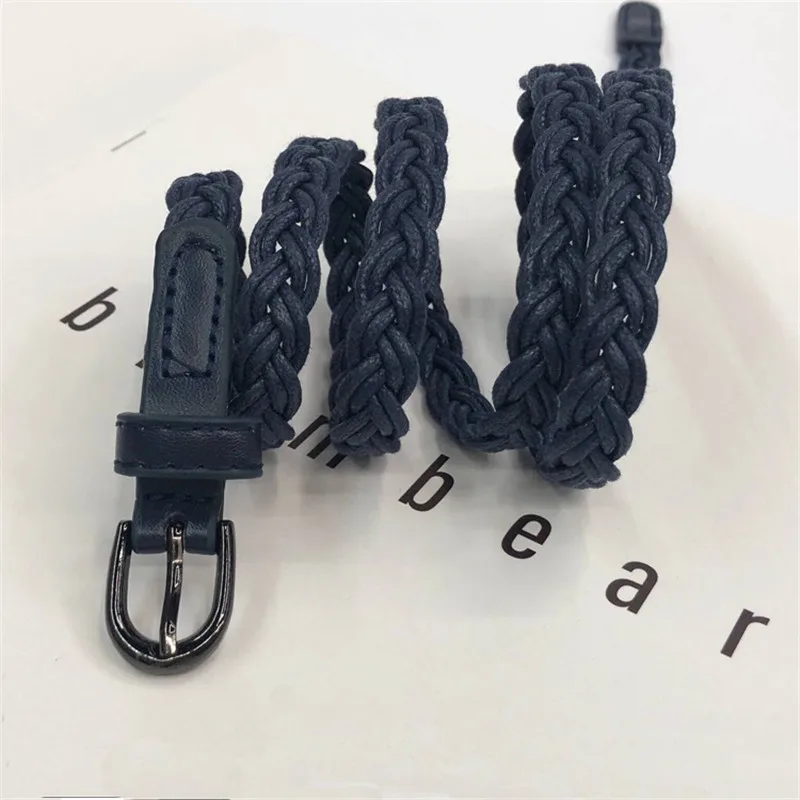 2021 Rushed  Hot Fashion Vintage Womens Braided Waist Belt Candy Colors Hemp Rope Braid For Female Elegant Dress Modeling