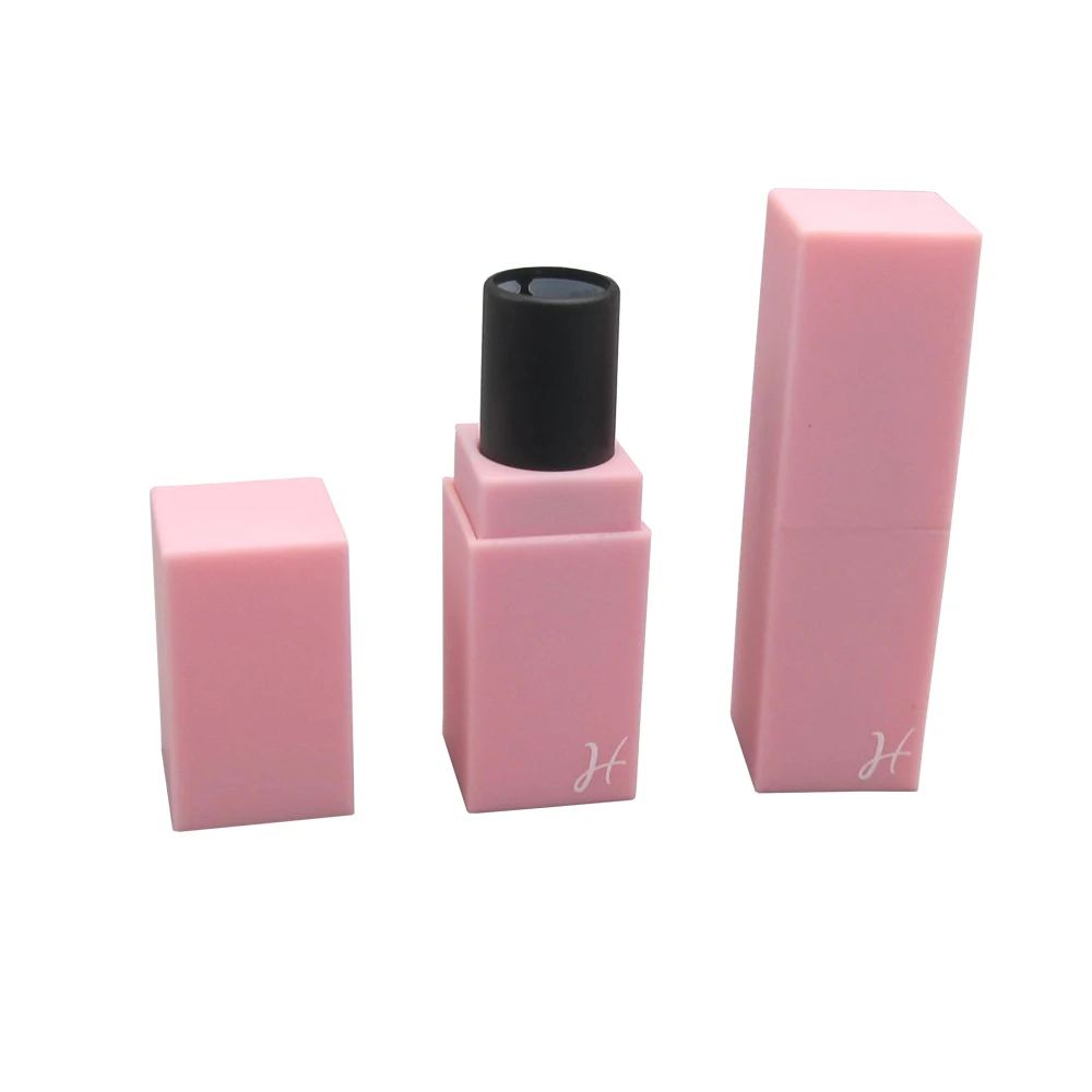 Luxury Square Cosmetic Pink Lipstick Container for Lipstick