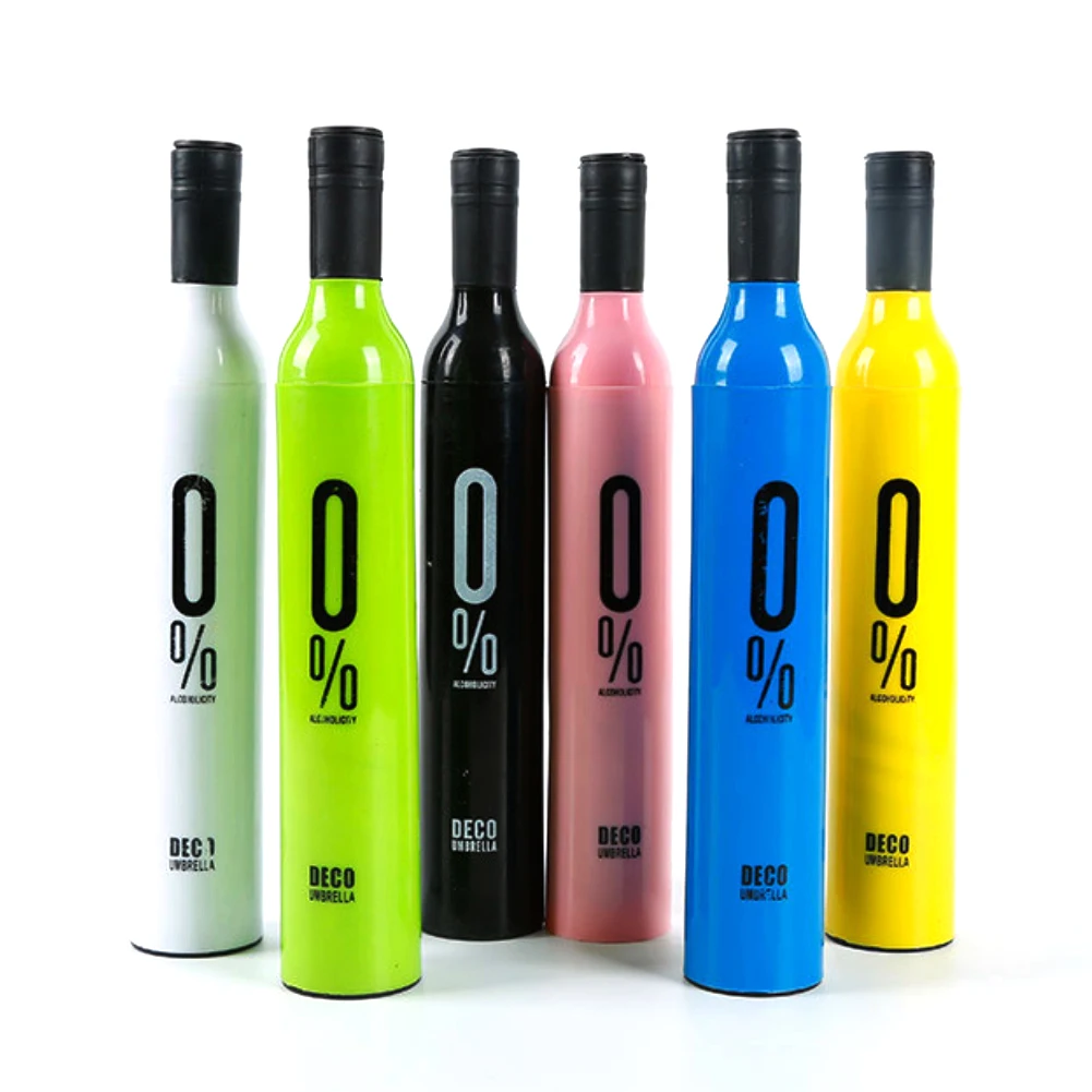 Personalized Customized Logo Gift, Advertising 3 Fold Wine Bottle Umbrella/