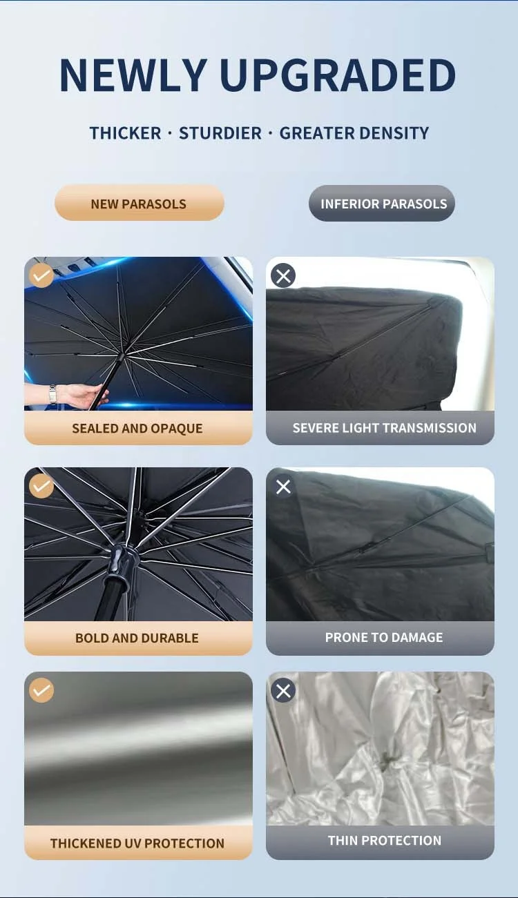 2024 CARFU hot selling car auto parts interior decoration side universal car parasol