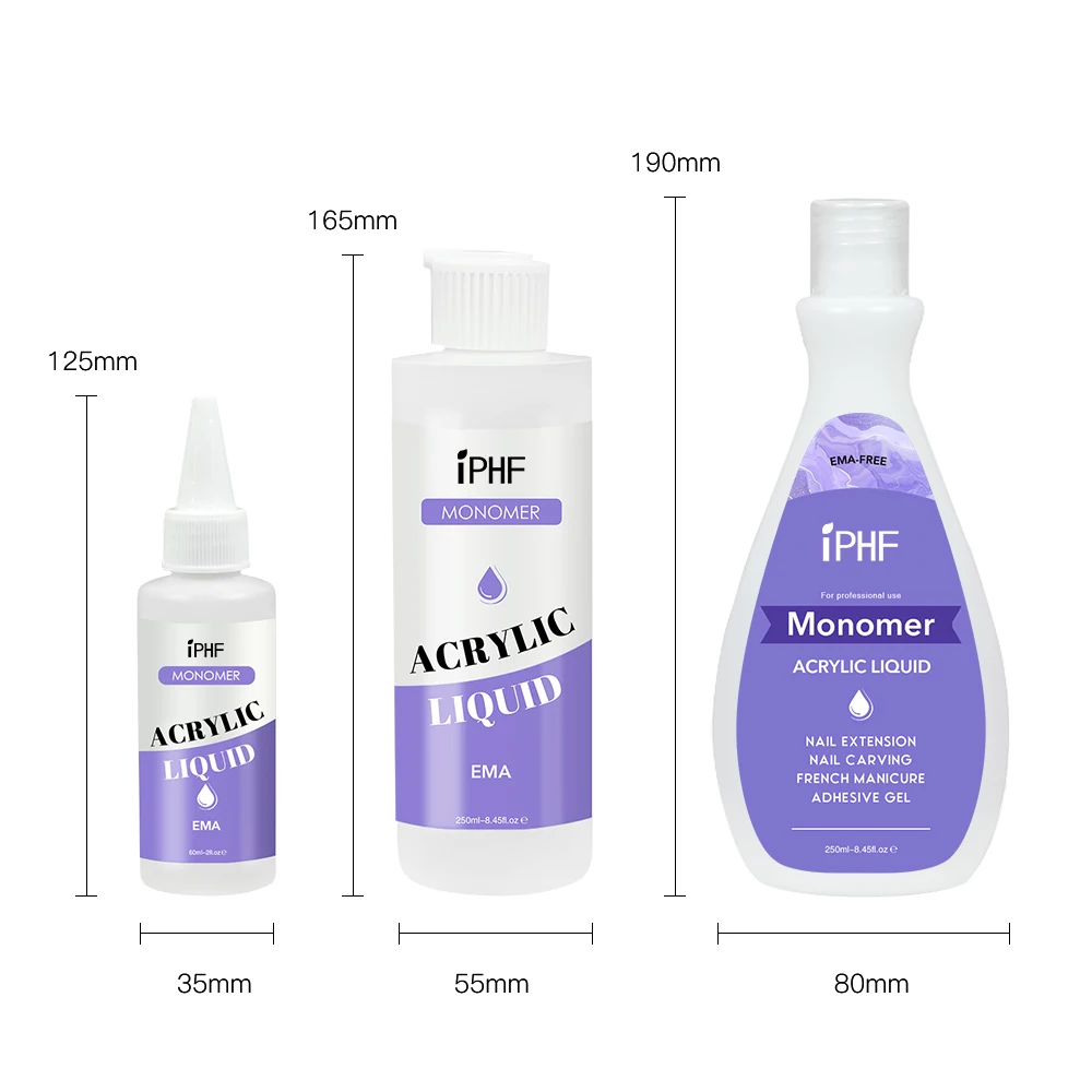 500ml 100% Low Odor Monomer Liquid Acrylic Monomer Liquid Nails Ema Monomer