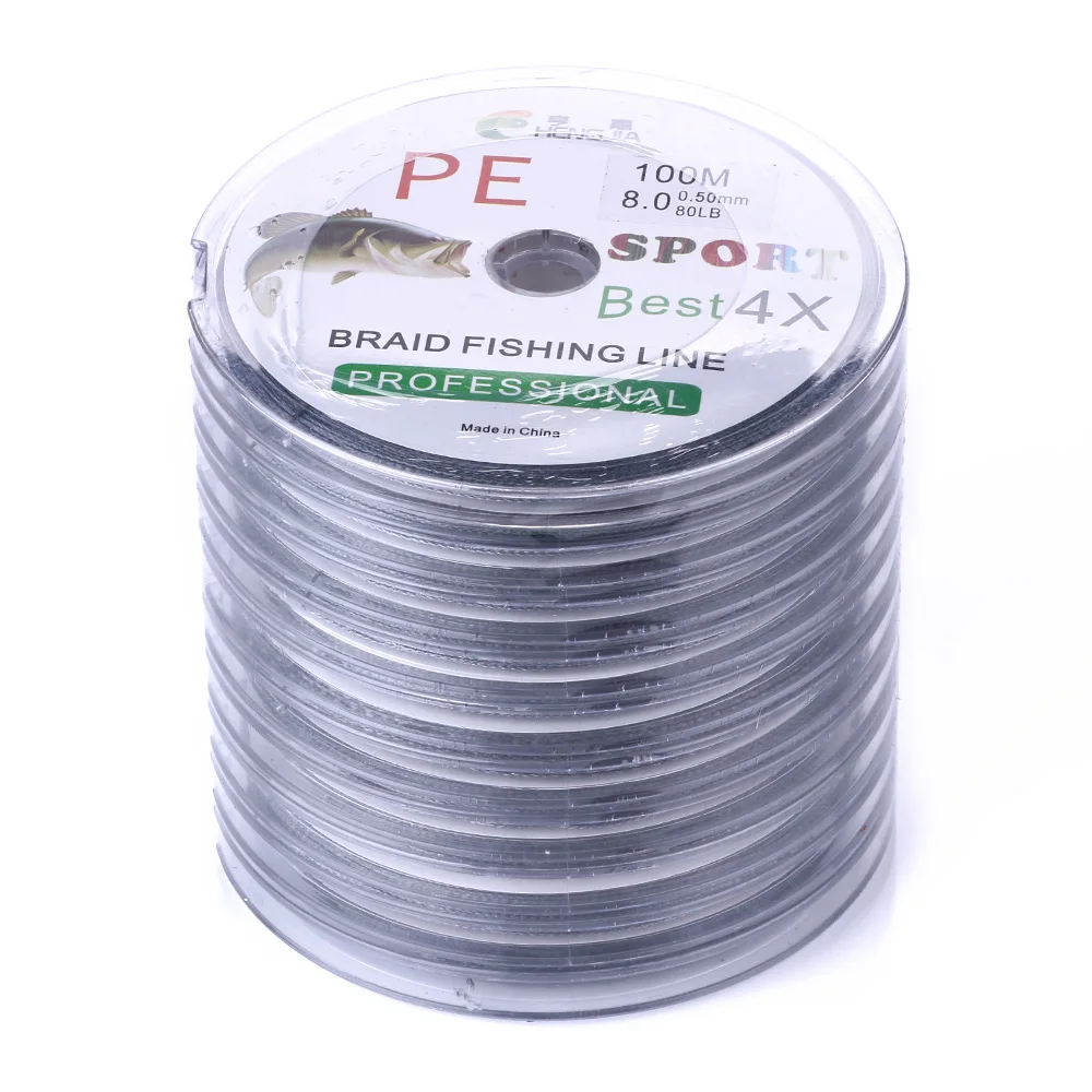 100m Fishing Line 4 Strands Braided Fishing Line With Factory Price